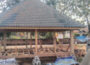 Di Apresiasi Masyarakat Pemerintah Tiyuh Karta Raharja Bangun Gazebo Taman Tiyuh