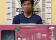 Polres Tulang Bawang Barat Ringkus Pelaku Kedapatan Miliki Sabu