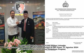 Kesal Di-PHP Wilson Lalengke Propamkan Penyidik Dittipidkor Bareskrim Polri
