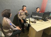 Satlantas Polres Tulang Bawang Barat, Sampaikan Himbauan Keselamatan Berlalu Lintas Melalui Radio HIT 100FM Pulung Kencana