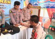 Dokkes Polres Tulang Bawang Barat Rutin Cek Kesehatan Personel di Pos Pam dan Pos Yan Ops Ketupat Krakatau 2025