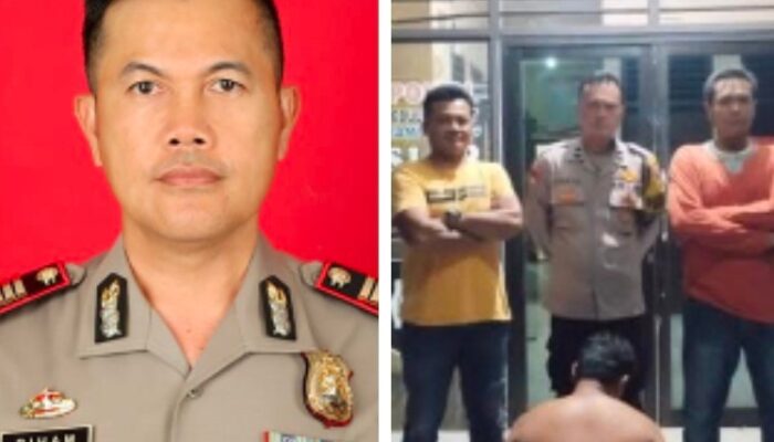 Kapolsek sekampung Udik berhasil Ringkus satu pelaku Pencuri Motor