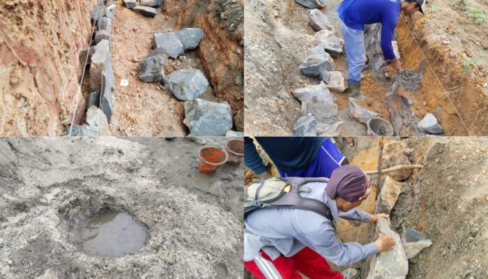 Pengerjaan Drainase Jalan di Tiyuh Penumangan Dinilai Asal-Asalan, Warga Minta Dibongkar Ulang