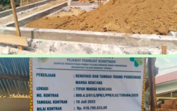 Proyek Renovasi Puskesmas Marga Kencana Diduga Langgar Aturan Keselamatan Kerja