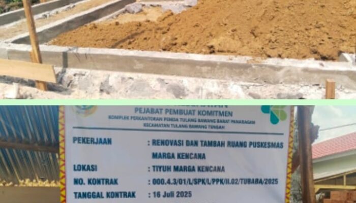 Proyek Renovasi Puskesmas Marga Kencana Diduga Langgar Aturan Keselamatan Kerja