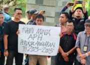 Aksi Damai Jurnalis Tubaba Bersatu Desak Pemkab dan DPRD Audit Anggaran Belanja Media Dinas Kominfo