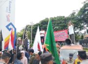 Triga Lampung Gelar Aksi, Meminta Empat Direktur Bank Lampung diGanti.