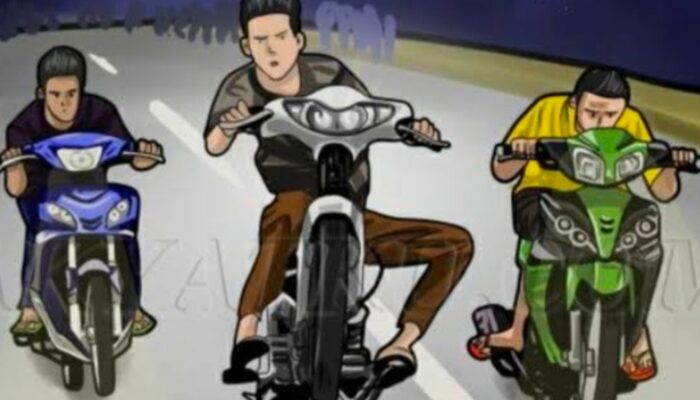 Balap Liar Marak di Bumi Waras, Warga Jalan Malahayati Resah Minta Polisi Segera Bertindak.