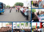 Wali Kota Bandar Lampung, Hj. Eva Dwiana, Yang Diwakili Oleh Asisten III Bidang Administrasi Umum, M. Nur Ramdhan, Secara Resmi Melepas Santri Kontingen Kota Bandar Lampung