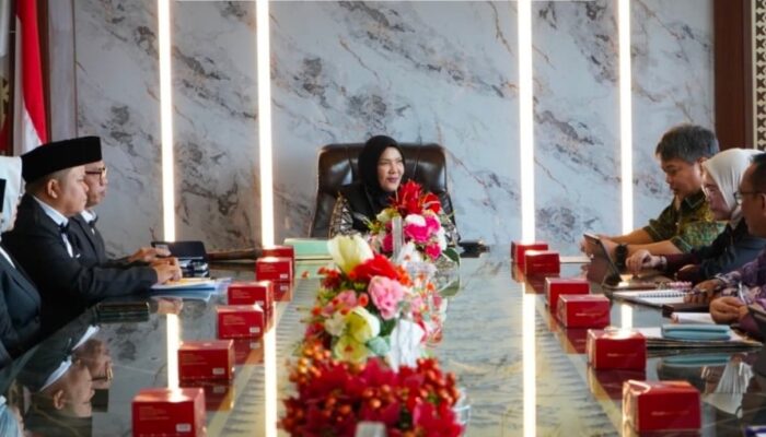 Wali Kota Bandar Lampung, Hj. Eva Dwiana, Menerima Audiensi Jajaran Kementerian Haji dan Umrah