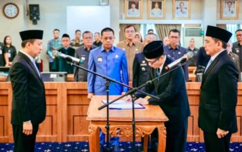 Budhi Darmawan dan Febrizal Levi Sukmana Resmi Dilantik, Pemprov Lampung Lakukan Penyegaran Organisasi