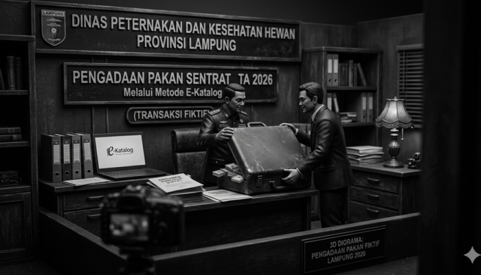 Tak Ada Catatan di Sistem, Pengadaan Pakan Disnakkeswan Lampung Rp618 Juta Diduga Fiktif?