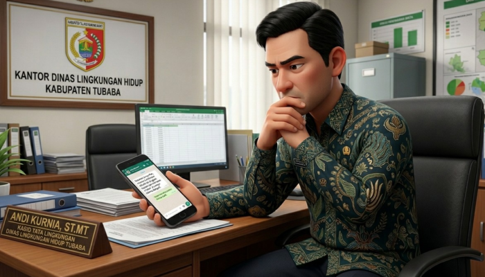 Soal AMDAL Rp800 Juta, Kabid Tata Lingkungan DLH Tubaba Memilih Bungkam