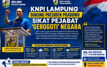 KNPI Lampung Dukung Presiden Prabowo Sikat Pejabat ‘Gerogoti’ Negara