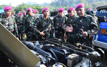 Danbrigif 4 Mar/BS Tekankan Soliditas dan Karakter Prajurit “JAWARA“ pada Apel Gabungan di Lampung