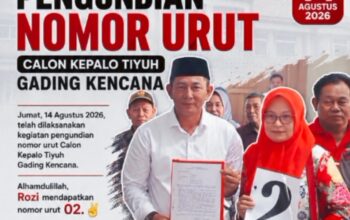 Rozi Resmi kukuhkan sebagai Calon Kepalo Tiyuh Gading Kencana Nomor Urut 02
