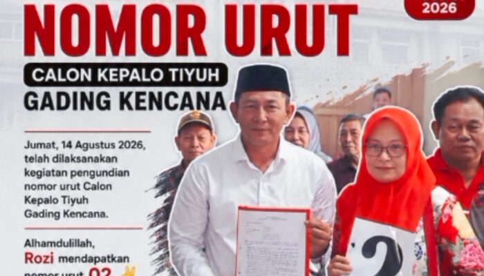 Rozi Resmi kukuhkan sebagai Calon Kepalo Tiyuh Gading Kencana Nomor Urut 02