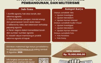KPA Kembali Gelar ARMA 2026, Dorong Jurnalis Ungkap Konflik Agraria dan Perjuangan Reforma Agraria