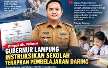 Gunung Anak Krakatau Erupsi, Pemprov Lampung Minta Sekolah Gelar KBM dari Rumah