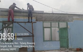 Proyek Rehabilitasi Pustu Tirta Kencana Senilai Rp250 Juta Disorot, Pekerja Diduga Tak Gunakan APD dan Belum Terlindungi BPJS Ketenagakerjaan