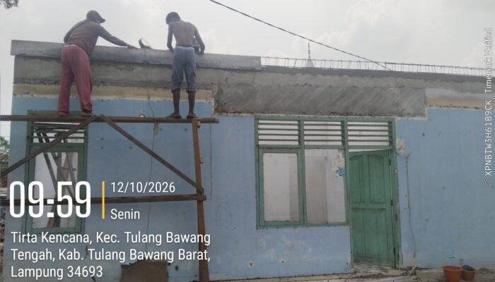 Proyek Rehabilitasi Pustu Tirta Kencana Senilai Rp250 Juta Disorot, Pekerja Diduga Tak Gunakan APD dan Belum Terlindungi BPJS Ketenagakerjaan