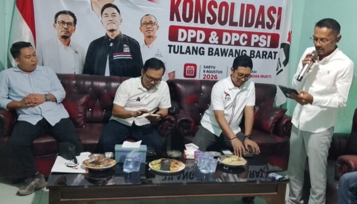 PSI Tubaba Tuntaskan Struktur di 9 Kecamatan, DPRT Jadi Fokus Konsolidasi